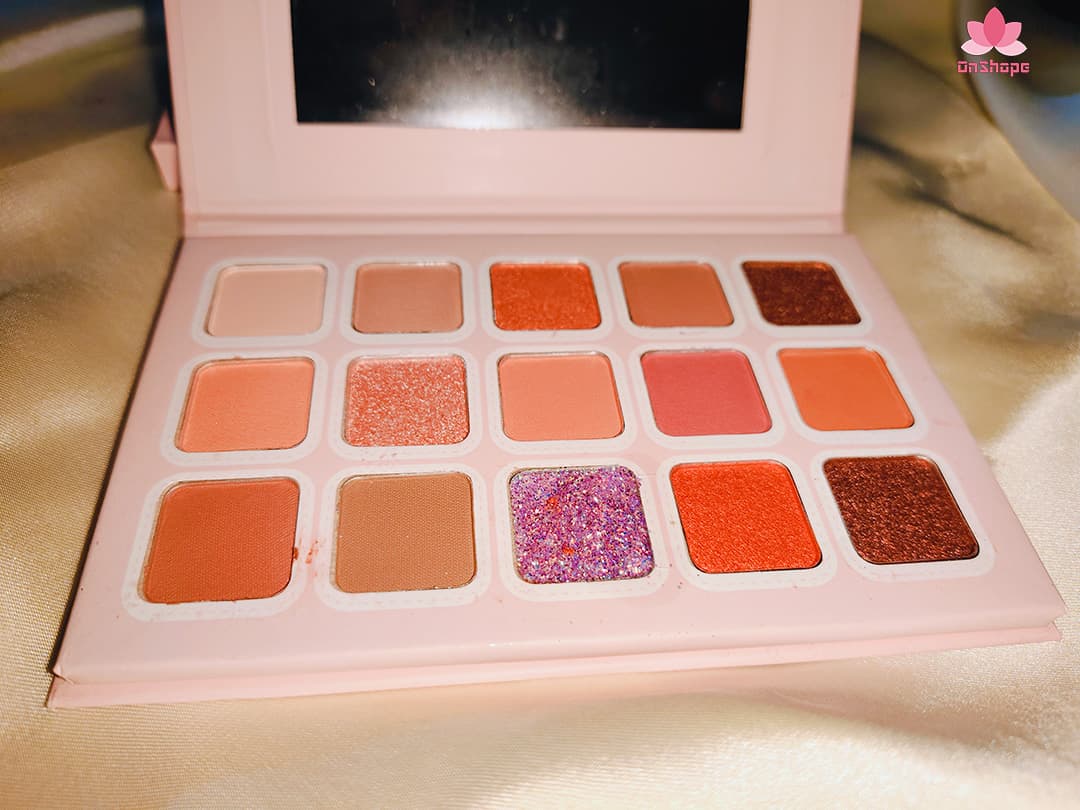 GlamUp 15-Color Eyeshadow Book – Unleash Your Inner Diva! for girls