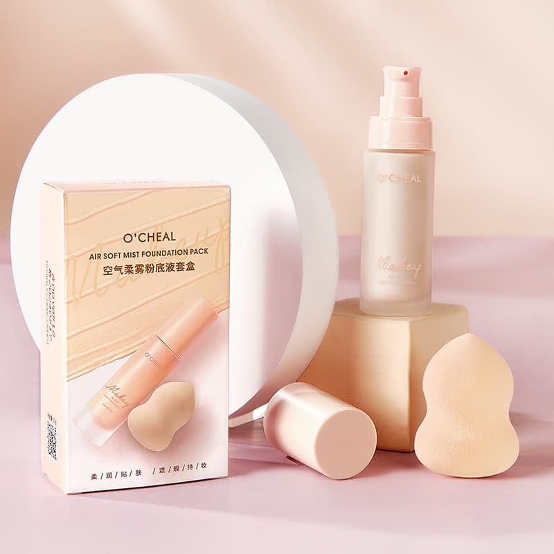 Ocheal Foundation with Makeup Puff for Pakistani Skin