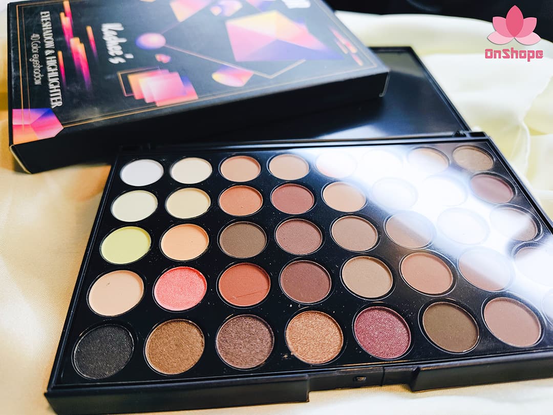 Kashee's Nude Eyeshadow & Highlighter Palette (40 Colors) for Pakistani Women