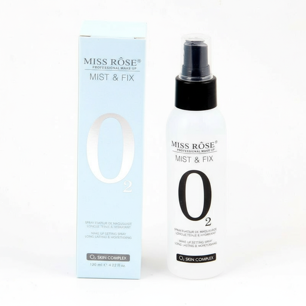 Miss Rose O2 Mist & Fix Setting Spray – Long-Lasting Hydration & Makeup Protection for Pakistan