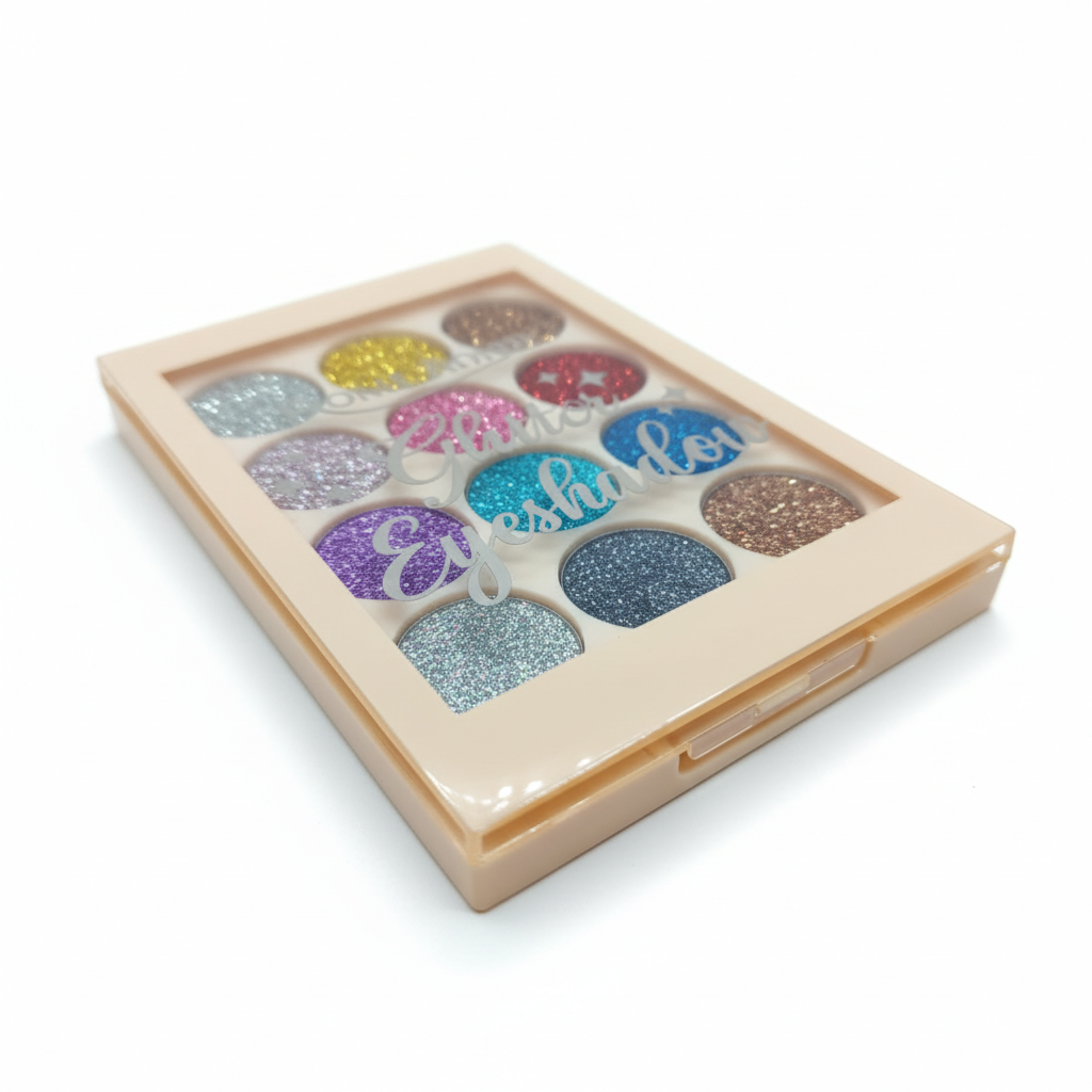 12-Color Glitter Eyeshadow Palette – Shine Bold, Glow Beautiful