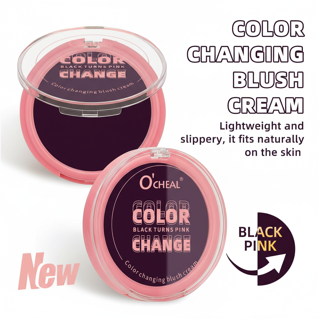 O’CHEAL Color-Changing Blush Powder – Long-Lasting Natural Glow