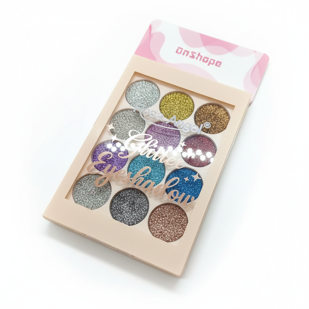 12-Color Glitter Eyeshadow Palette – Shine Bold, Glow Beautiful