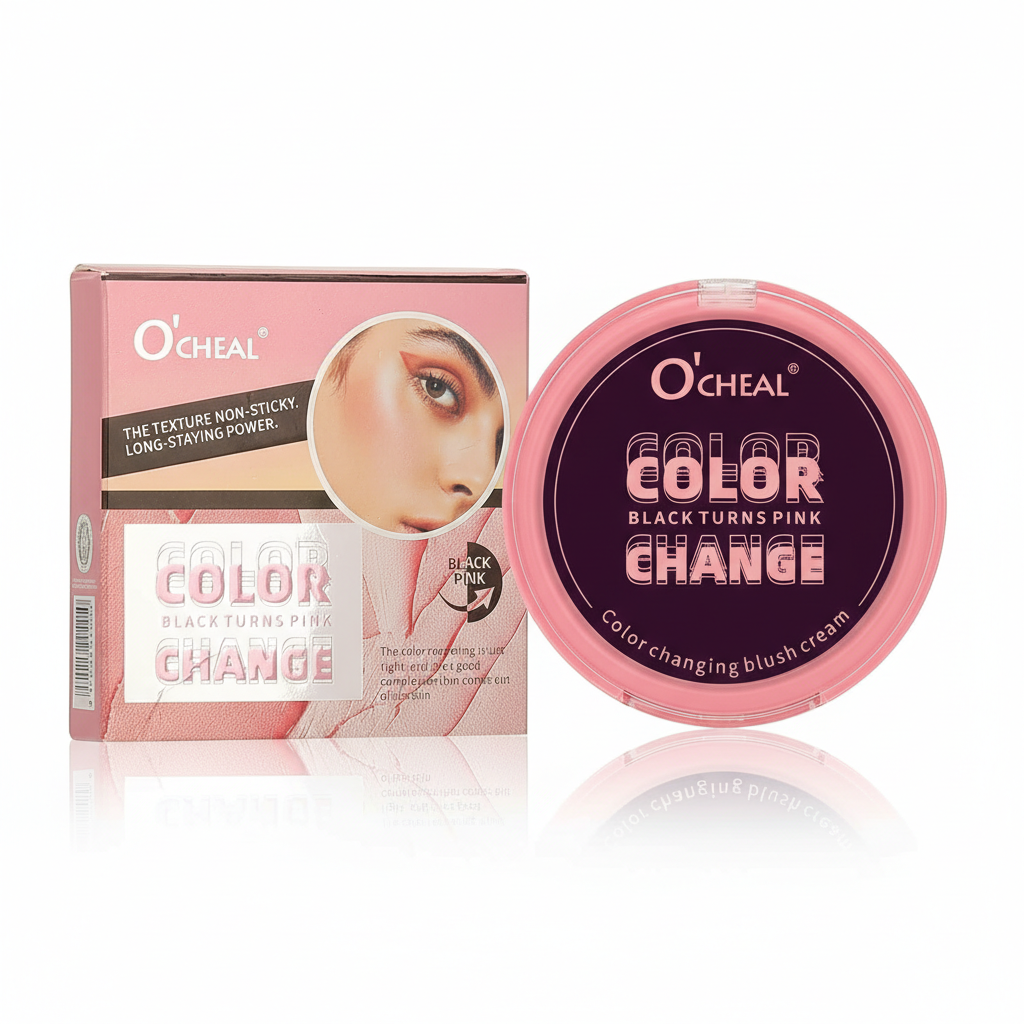 O’CHEAL Color-Changing Blush Powder – Long-Lasting Natural Glow