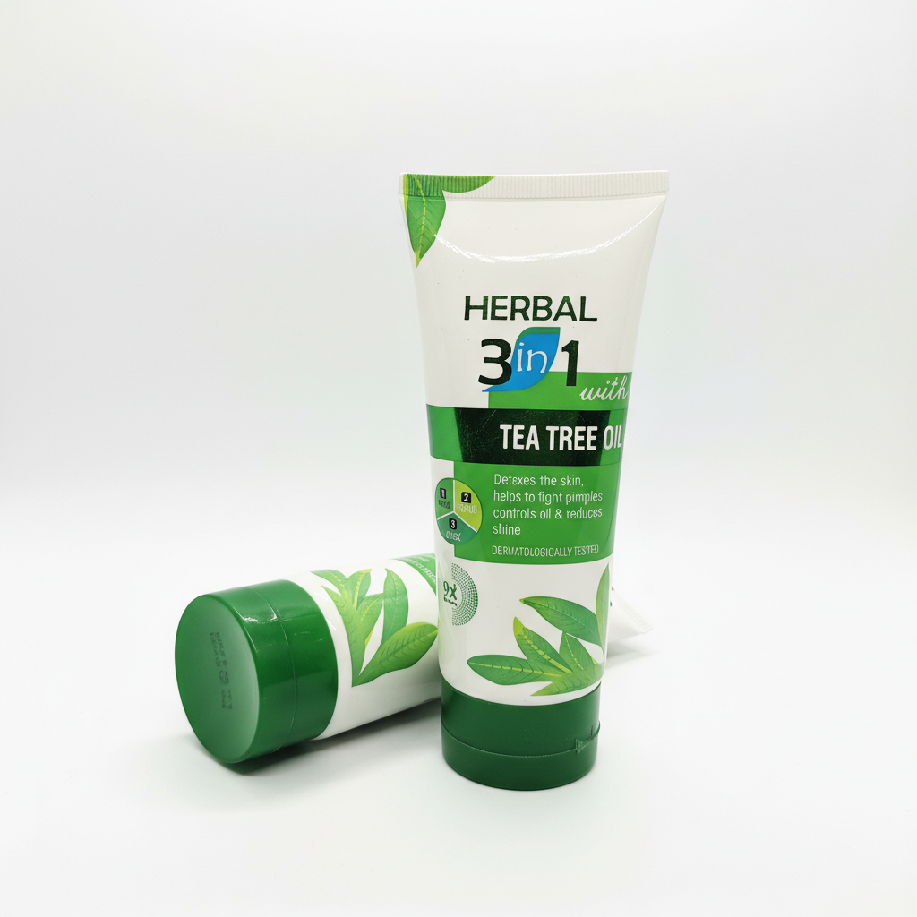 Oval Whiten & Protect 3in1 Tea Tree Oil Facewash– Whitening, Hydrating & Acne Protection | 100 ml